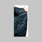 Punks and Skins United  - čierna zimná letecká bunda BOMBER s límcom, typ CWU z pevného materiálu s masívnym zipsom na zapínanie 100%nylón, čiastočne vodeodolná